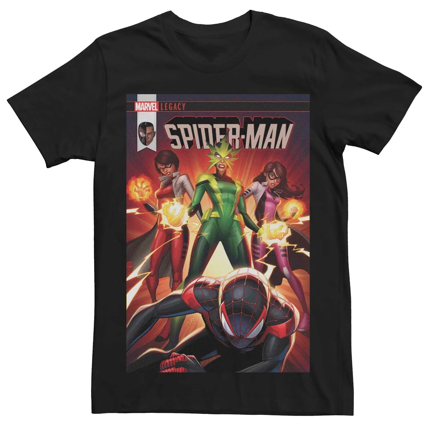 

Мужская футболка с обложкой комиксов Marvel Legacy Spider-Man Licensed Character