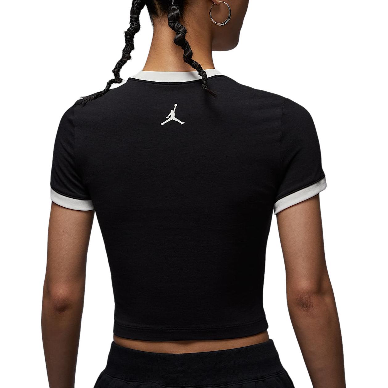 

Jordan Футболка женская черная, Черный, Jordan Футболка женская черная