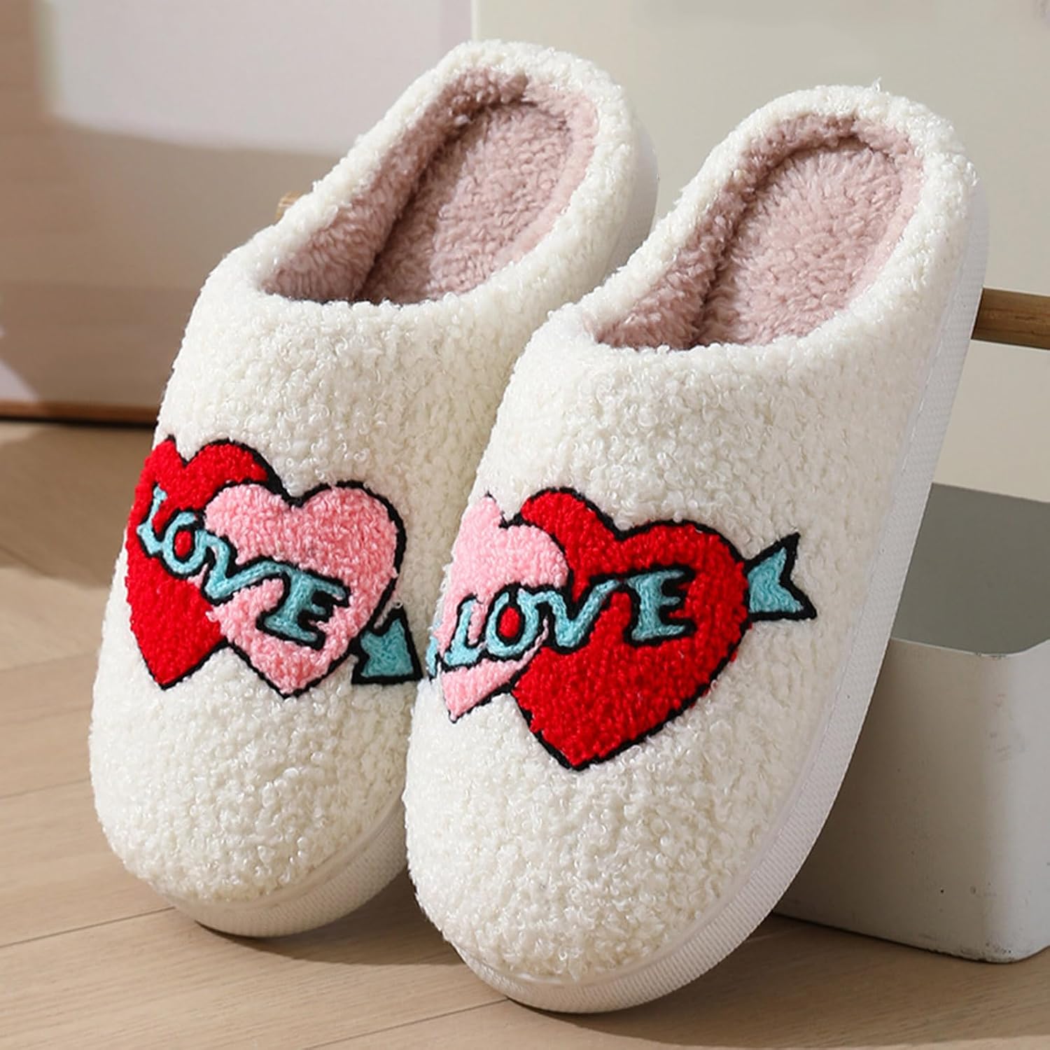 Тапочки JYSwoshoe с ворсом для женщин и мужчин, удобные домашние тапочки с памятью формы, мягкие плюшевые, теплые тапочки для дома и улицы, синий — фото 2