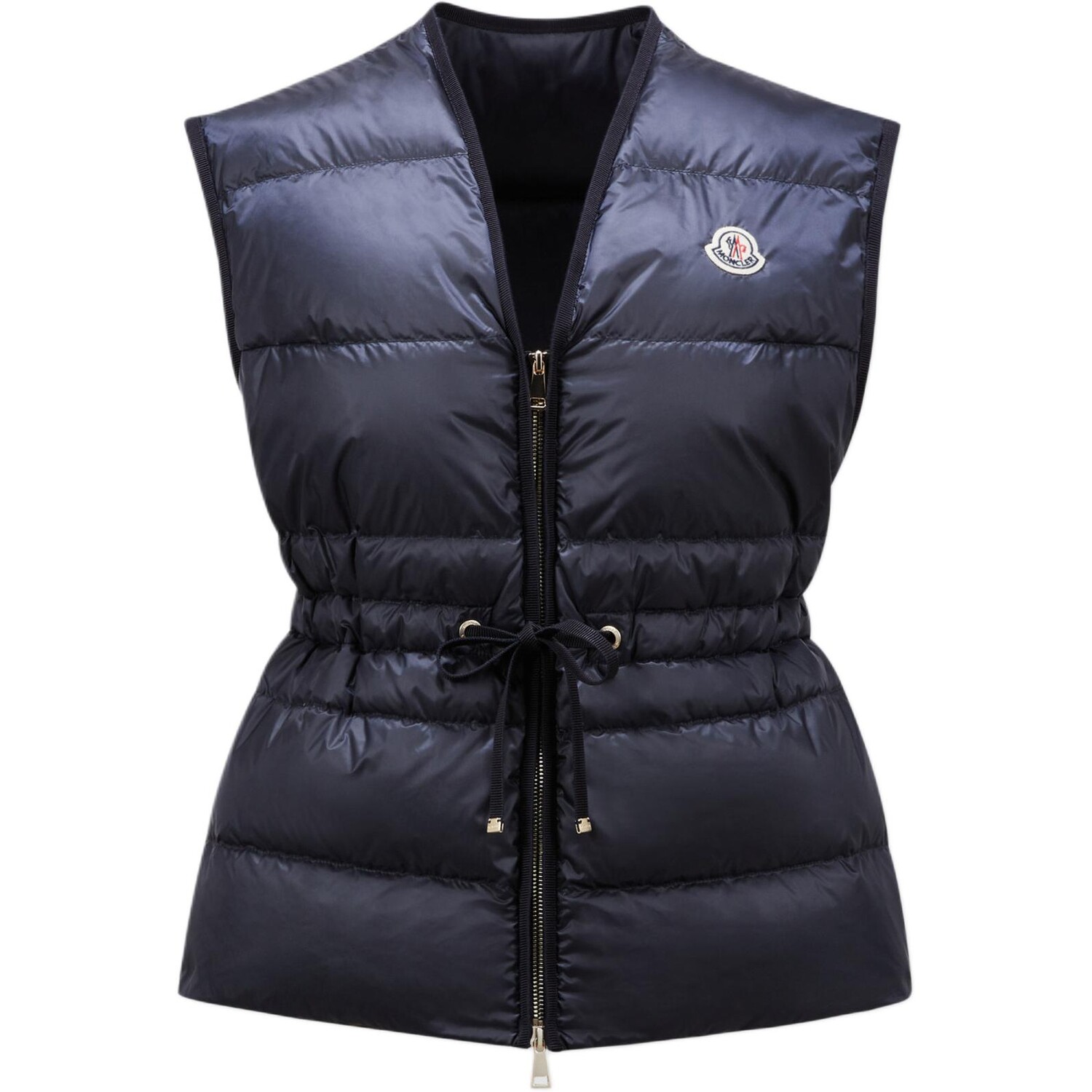 

Пуховик женский темно-синий Moncler