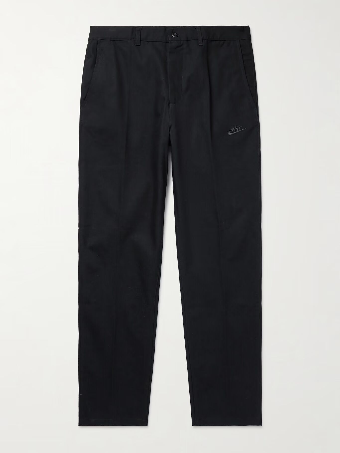 

Клубные брюки-чиносы Slim-Fit из хлопка и парусины с вышитым логотипом NIKE, черный