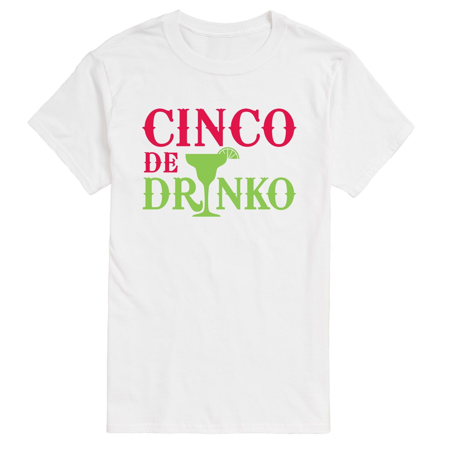 

Футболка Big & Tall Cinco De Drinko License, белый