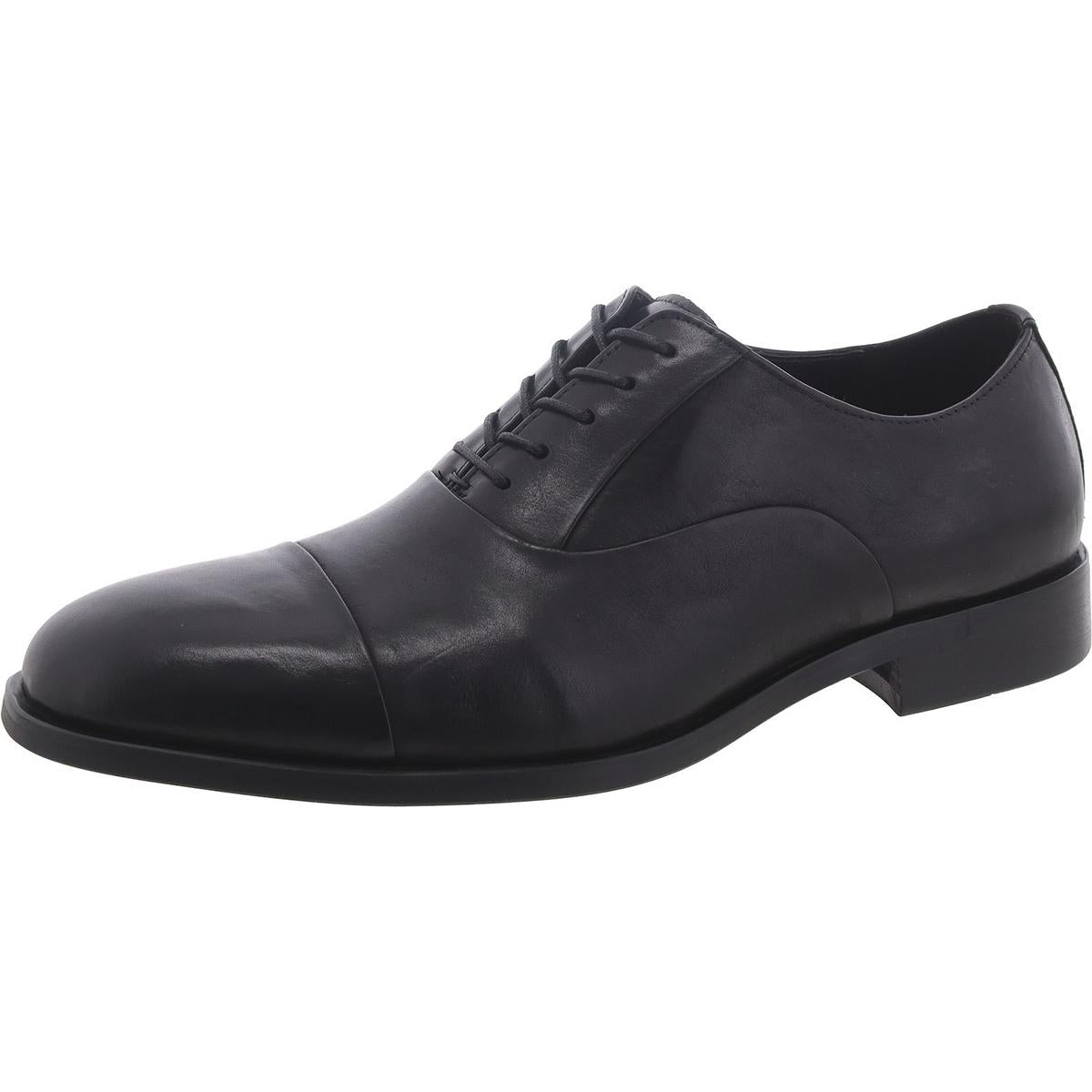 

Мужские кожаные оксфорды Pep с защитой носка Steve Madden, черный