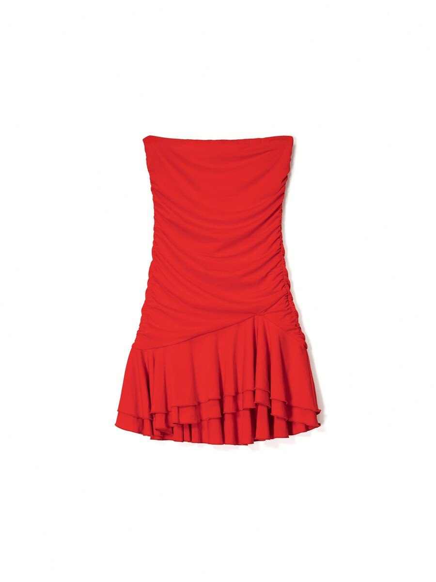 

Мини платье Bershka, Orange red