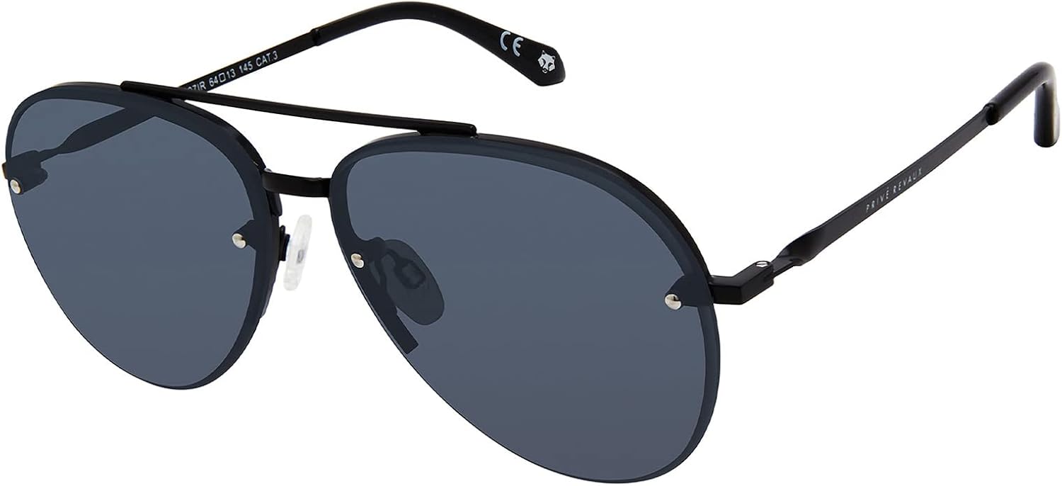 

Солнцезащитные очки-авиаторы Prive Revaux The Commando 2.0 увеличенного размера – ручная работа, поляризованные, 100% защита от УФ-излучения – для мужчин и женщин PRIVÉ REVAUX, Grey