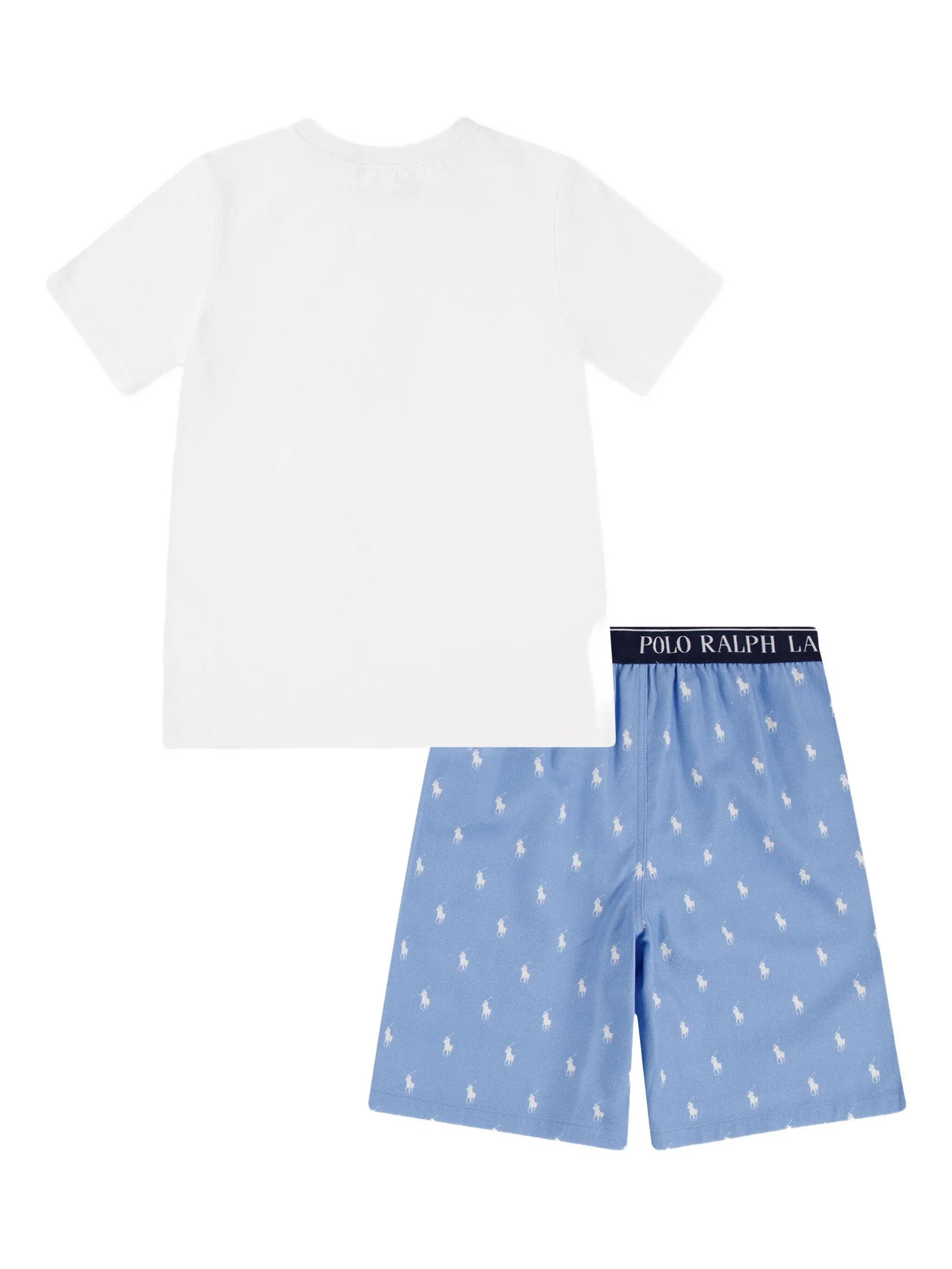 Пижама с принтом Polo Pony Polo Ralph Lauren Kids, синий — фото 2