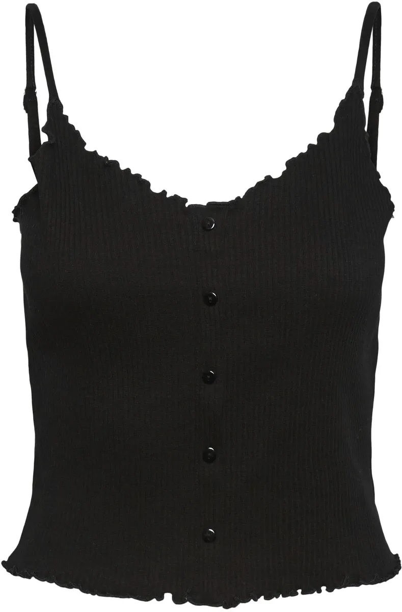 

Топ из кусочков спагетти "PCNUKISA SINGLET NOOS BC" Pieces, черный