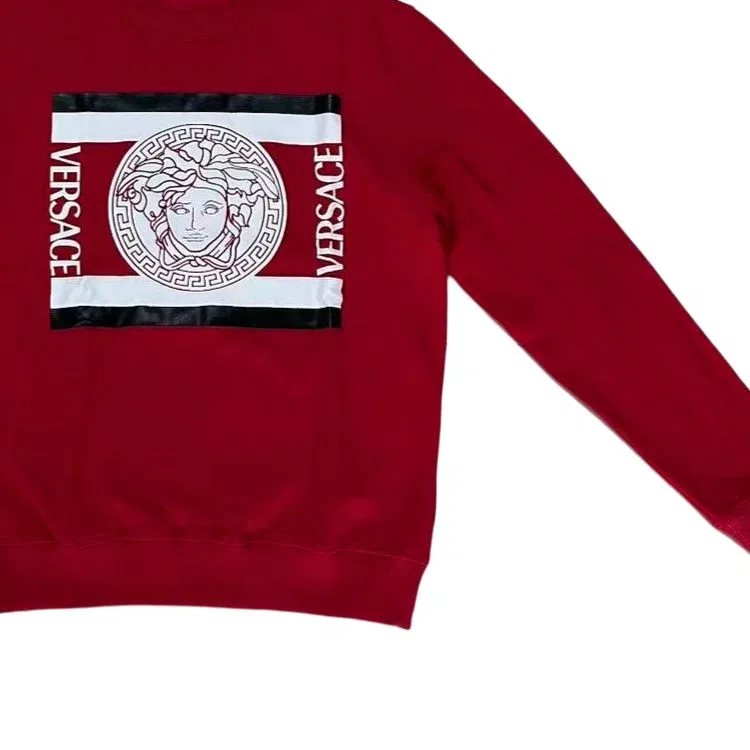 Свитшот мужской Red с круглым вырезом, средней посадки VERSACE — фото 4