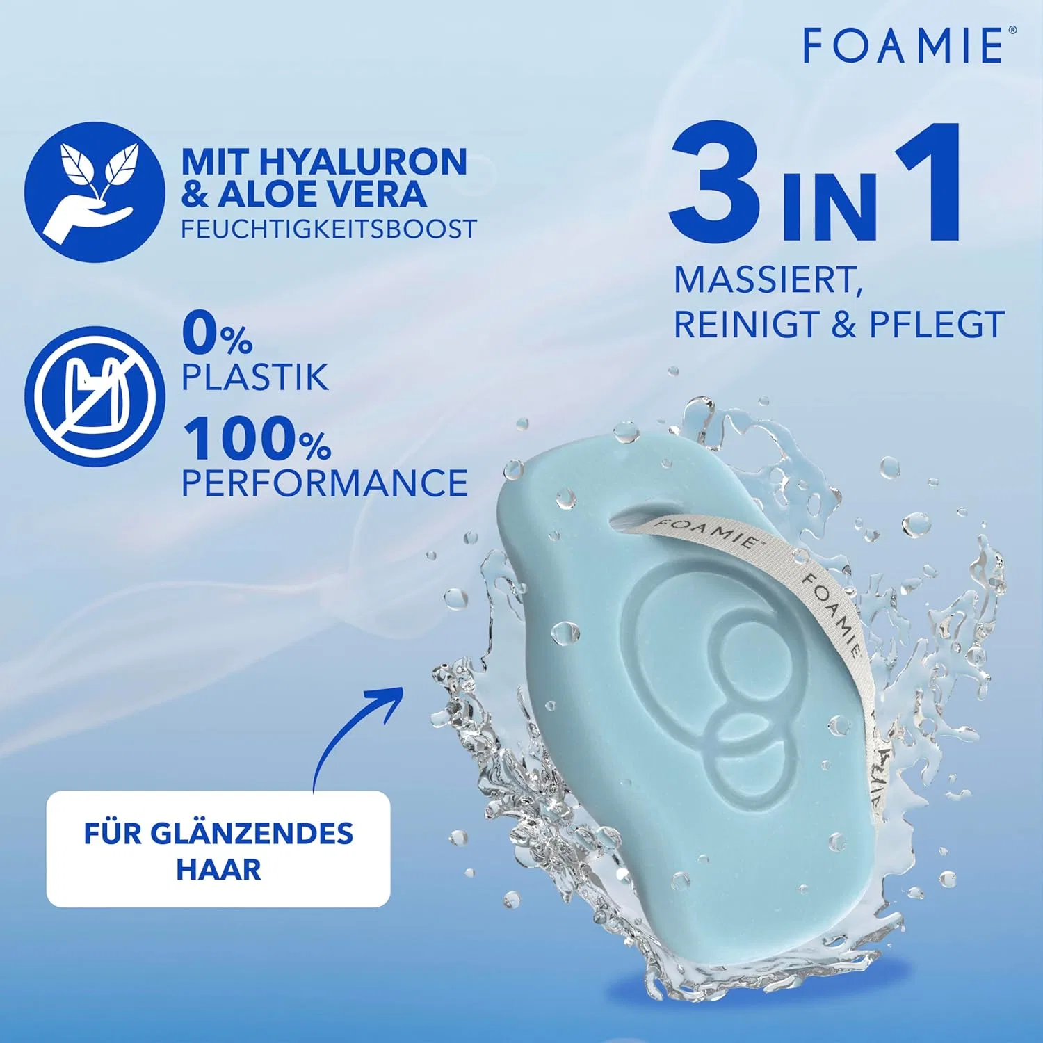Твердый шампунь «Hydro» с гиалуроновой кислотой от Foamie — фото 4