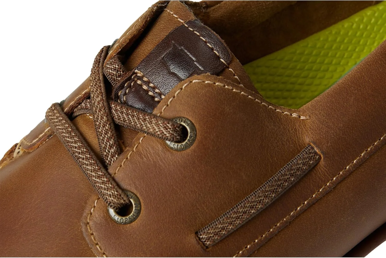 Мужские мокасины Florsheim Tropics с эластичной шнуровкой и завышенным носком, коричневый — фото 2