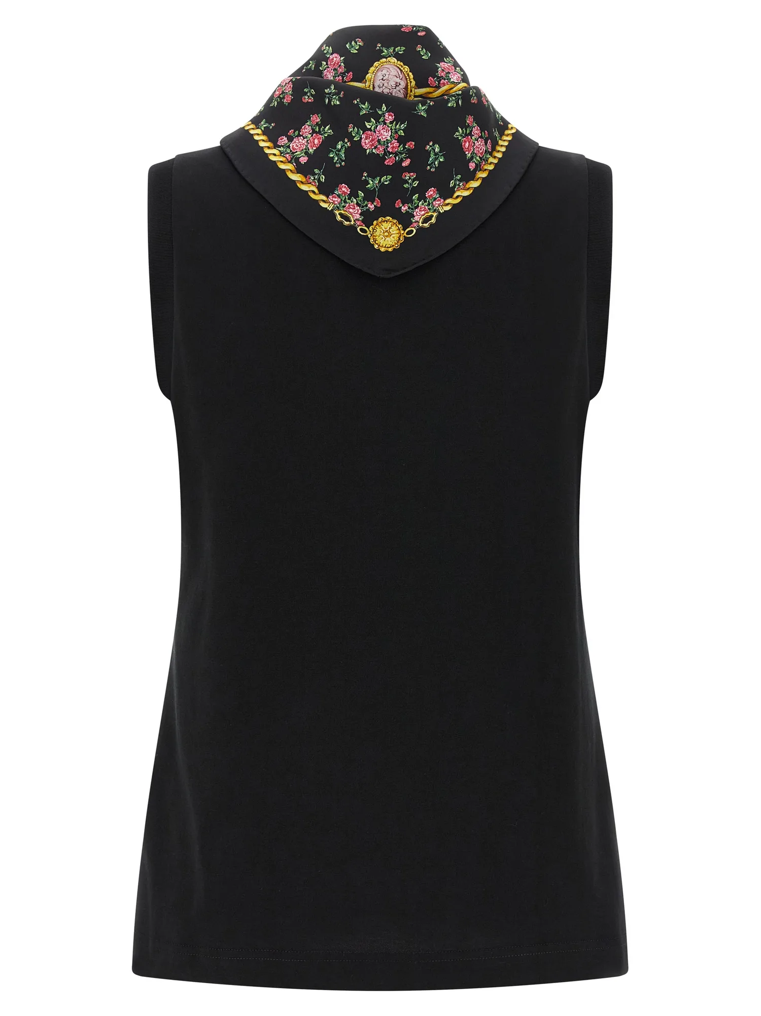 Футболка с шарфом DOLCE & GABBANA, черный — фото 3