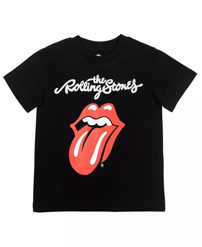 

Футболка с рок-группой для мальчиков Rolling Stones, черный
