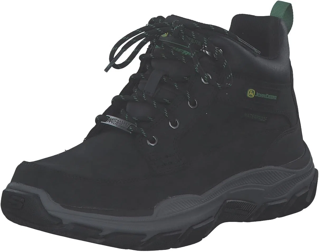Мужские ботильоны Skechers X John Deere Respected Landin, Black Leather Trim