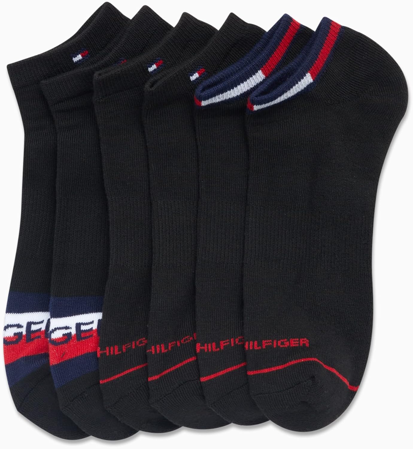 Мужские спортивные носки Tommy Hilfiger - носки Cushion, непрозрачные (6 шт.), All Black — фото 4
