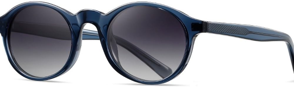 

Солнцезащитные очки в круглой оправе UV400 для женщин, ретро-стиль, ацетат, поляризованные, для мужчин, для вождения, унисекс, зеленые и коричневые WNCKSQ, Blue With Grey