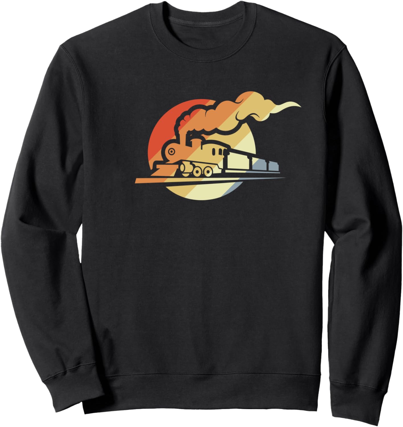 

Ретро-толстовка с железнодорожным рисунком Funny Railroader Graphic T-Shirt And Gift, черный