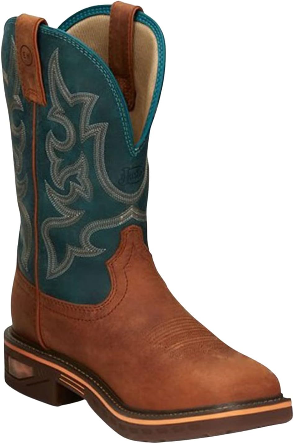 

Мужские ботинки Justin Boots CR4007 Resistor 11 водонепроницаемые, бирюзовый