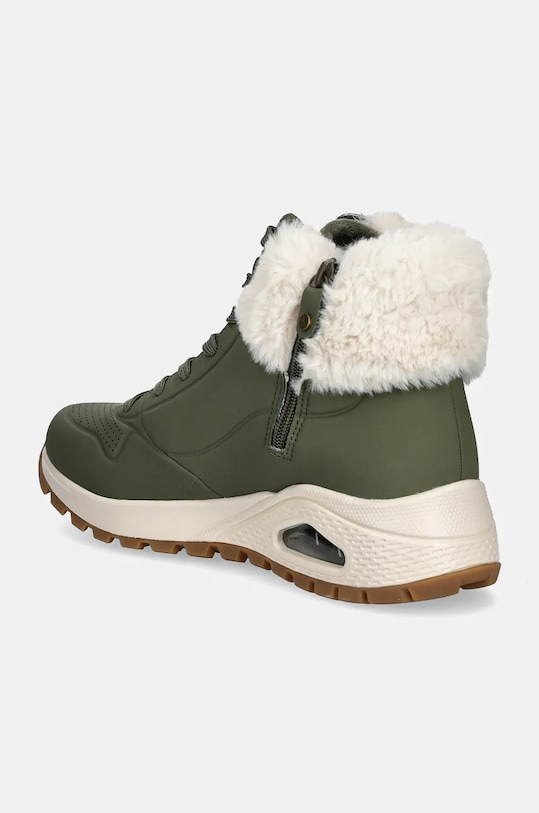 Зимние ботинки женские Skechers из экокожи и текстиля, зеленый — фото 3