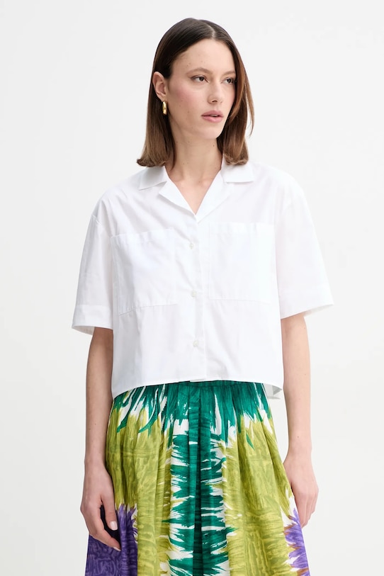 

Хлопковая рубашка Max&Co., белый