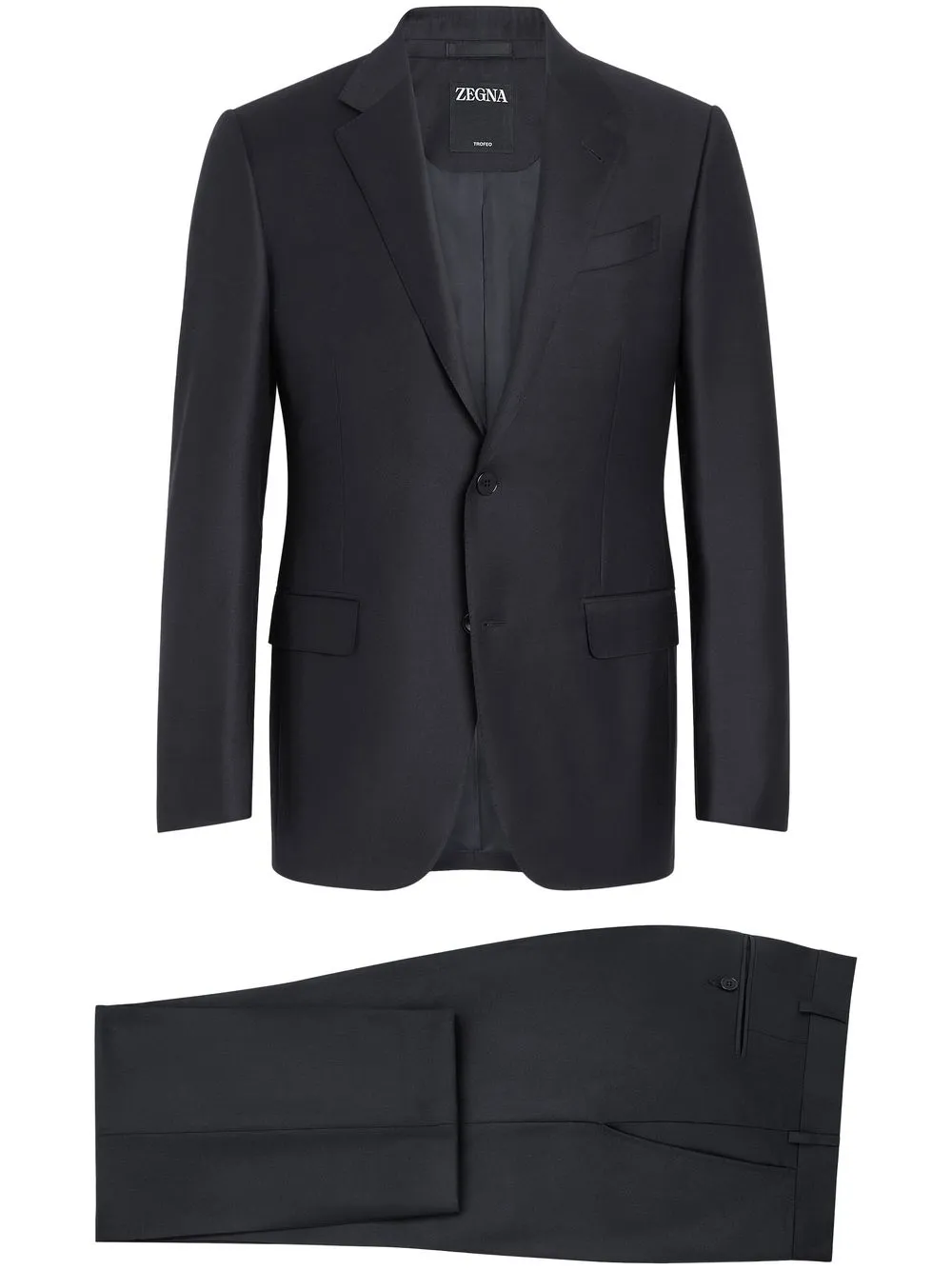 

Шерстяной костюм Pinpoint Trofeo Zegna, синий