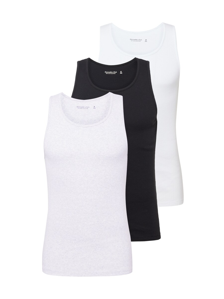 

Майка Abercrombie & Fitch Shirt, цвет light grey/black/white