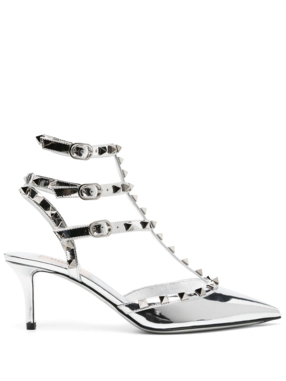 

Valentino Garavani туфли Rockstud с заостренным носком, серебристый