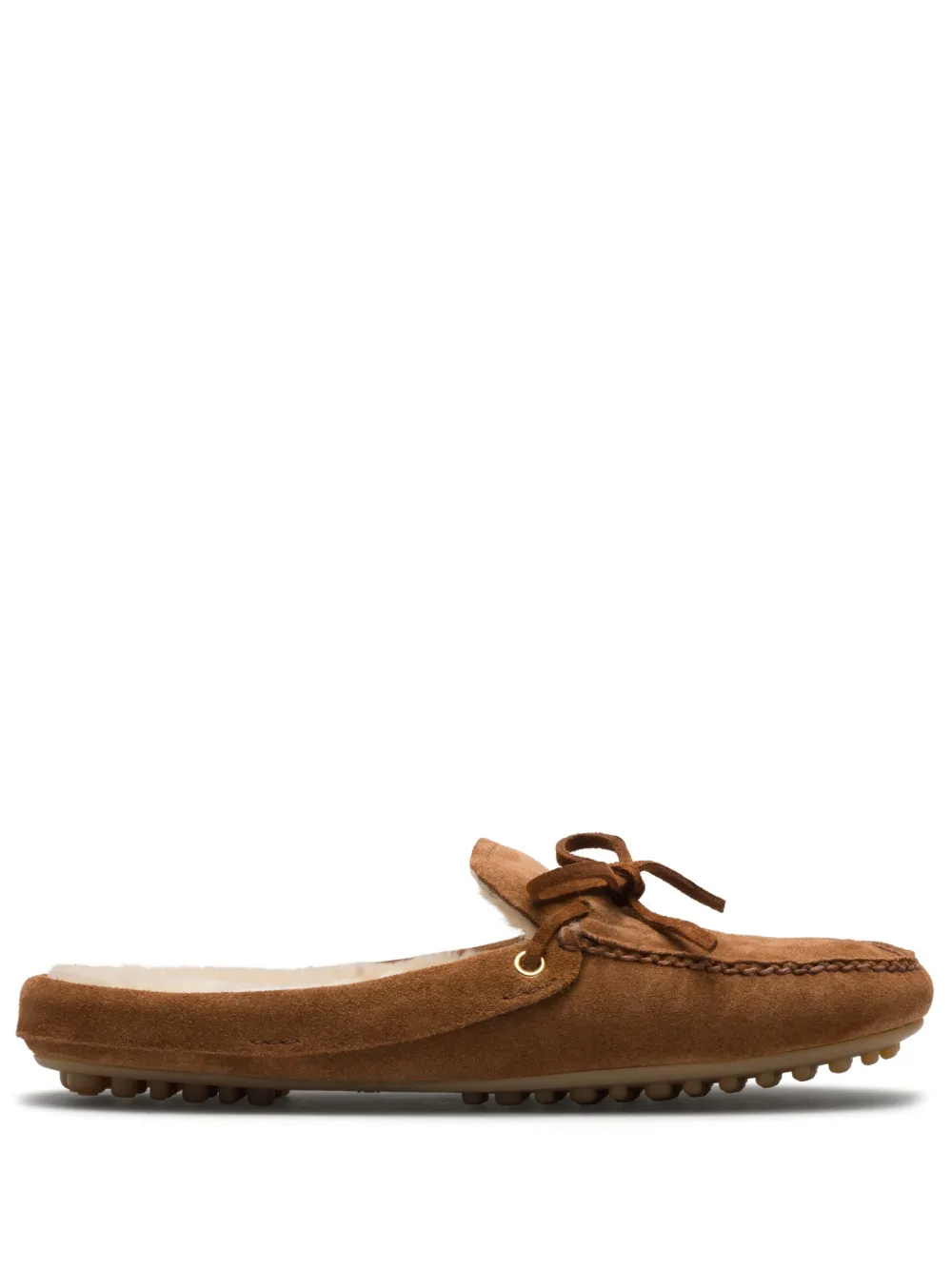 Слиперы на шнуровке Car Shoe, коричневый