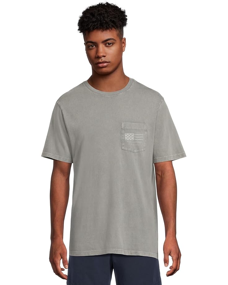 

Футболка Vineyard Vines Surf Minimal Flag Short Sleeve Tee, цвет Ultimate Gray