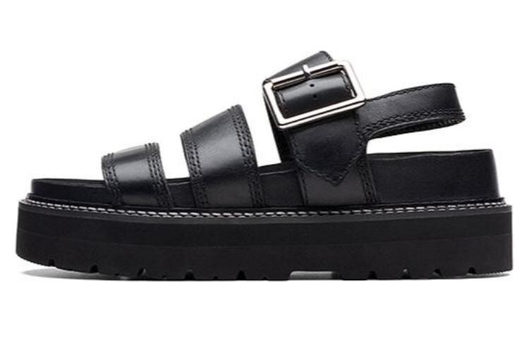 Пляжные сандалии женские черные Clarks