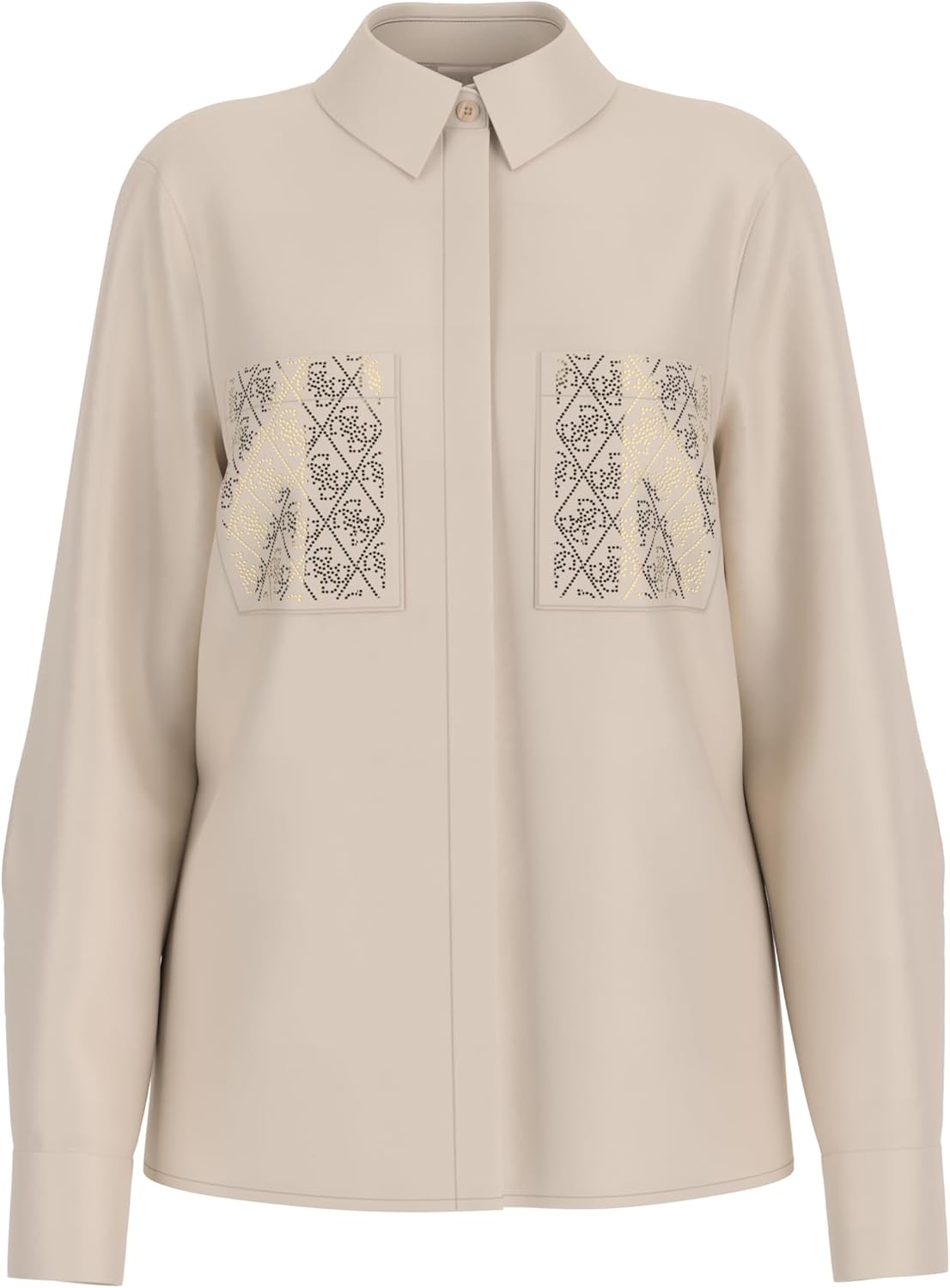 

Женская рубашка GUESS с рюшами Soave, Blurred Roses Print Pink