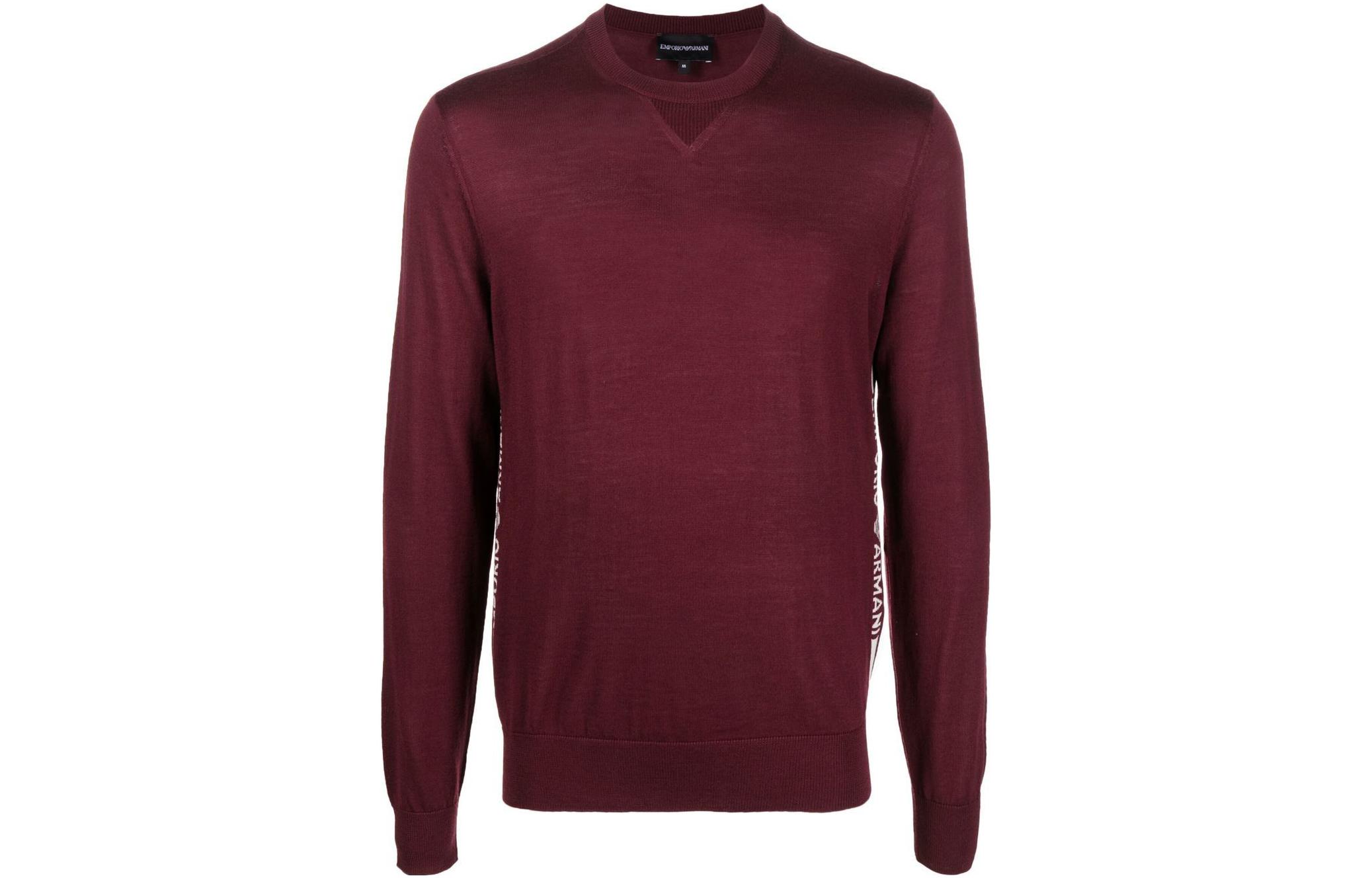 

EMPORIO ARMANI Свитер мужской бордовый