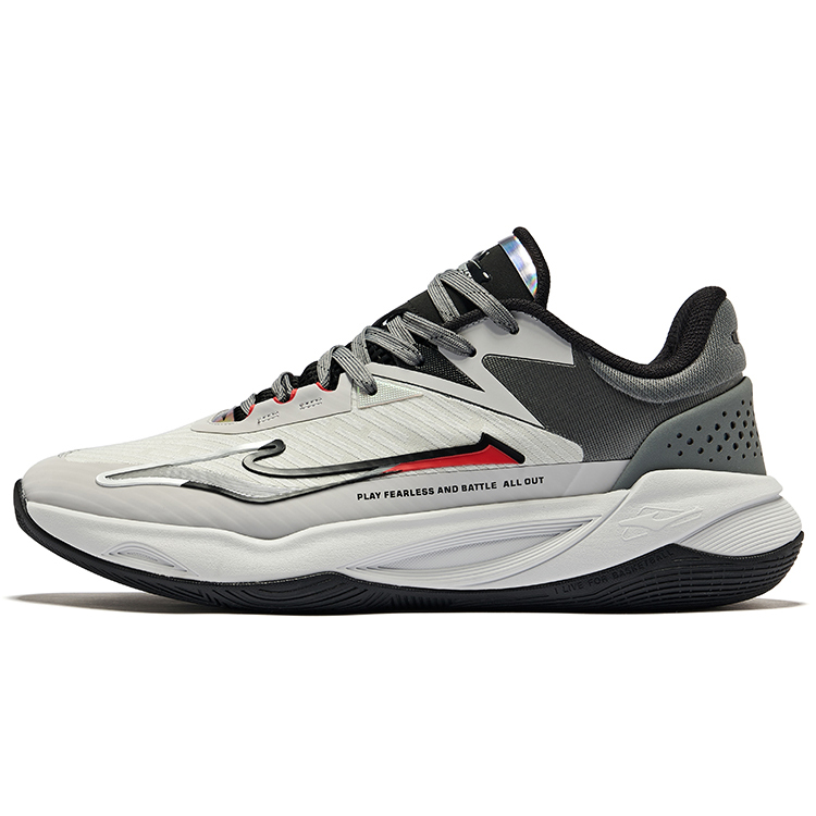 

Erke Баскетбольные кроссовки Fearless 1.0 Grip Anti-Twist с низким дышащим верхом, мужские, цвет: серый, стальной