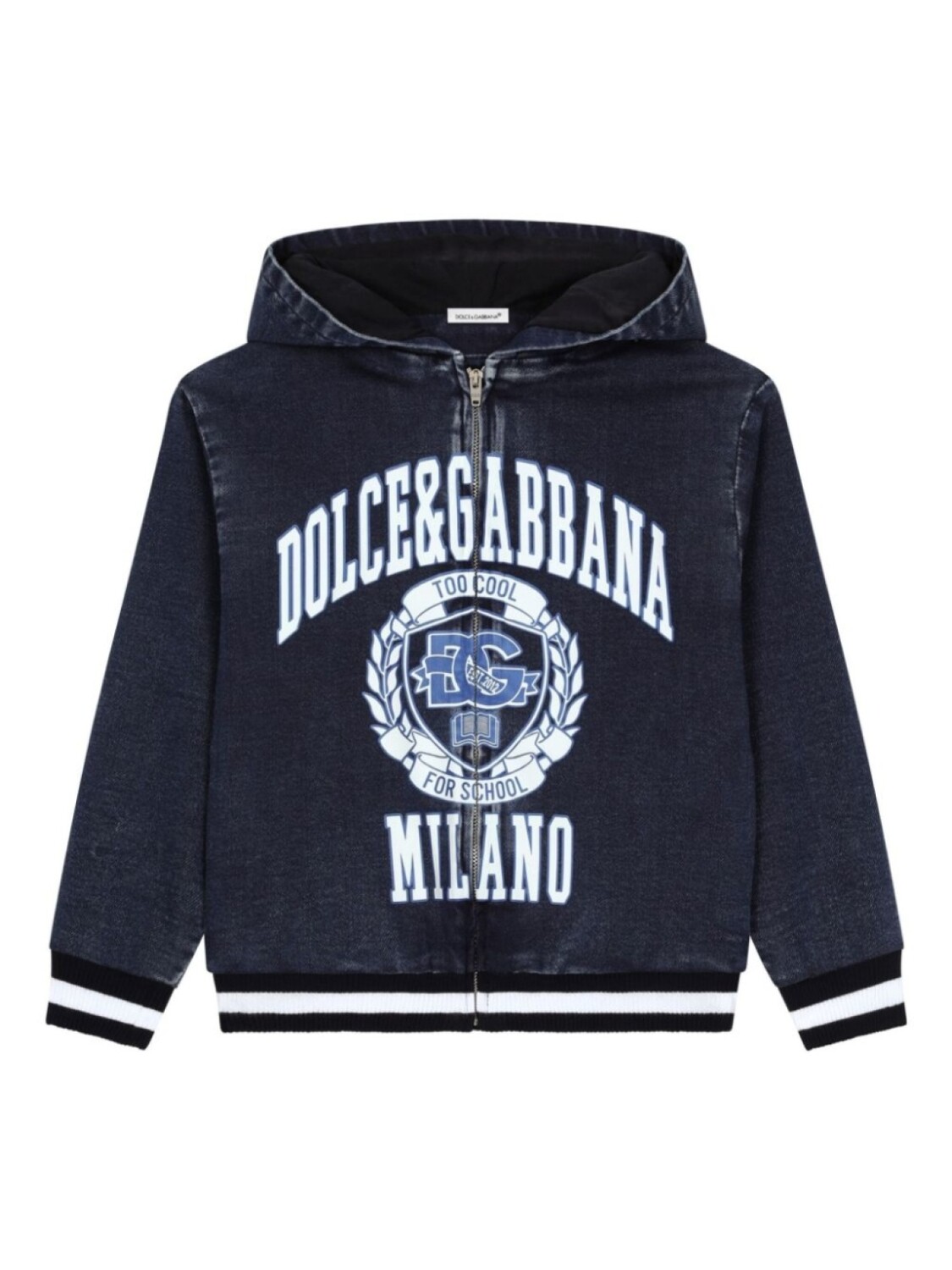 

Dolce & Gabbana Kids худи с логотипом, синий