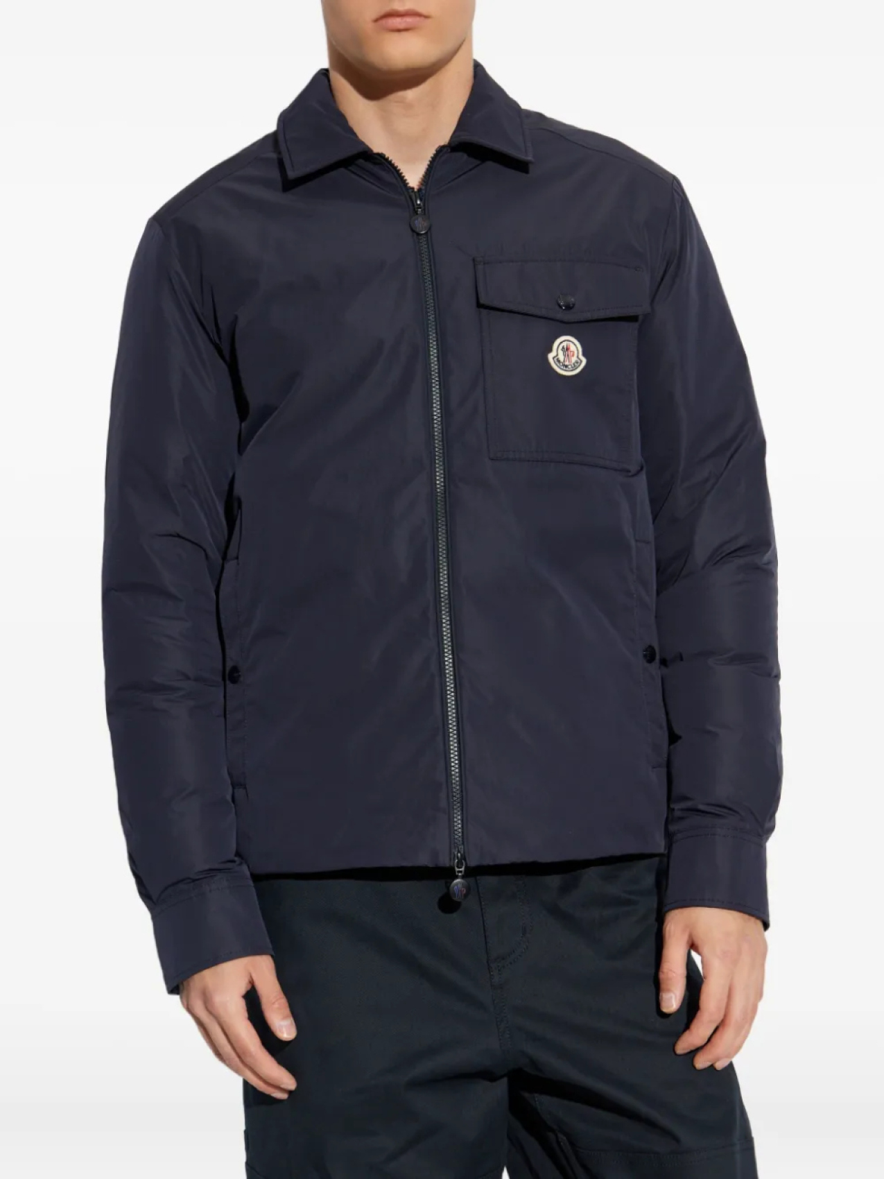 Куртка с застежкой-молнией спереди Moncler, синий — фото 3