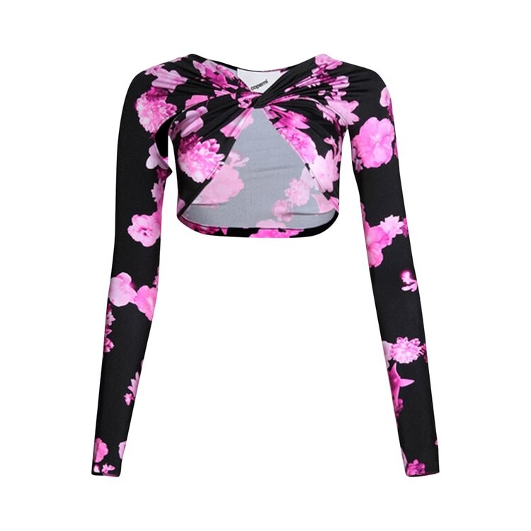 

Топ Coperni Cropped Draped Top, розовый