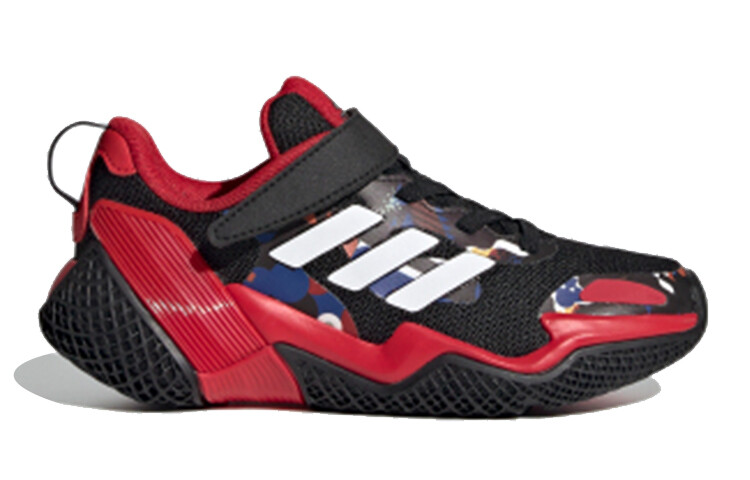 4Uture Kids Кроссовки детские низкие черные/красные/белые Adidas — фото 2