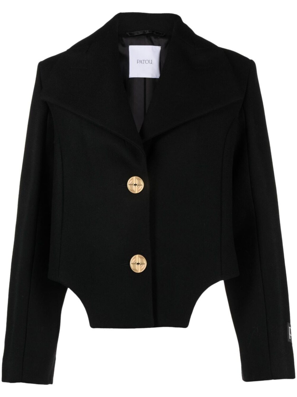 

Patou cut-out cropped jacket, черный