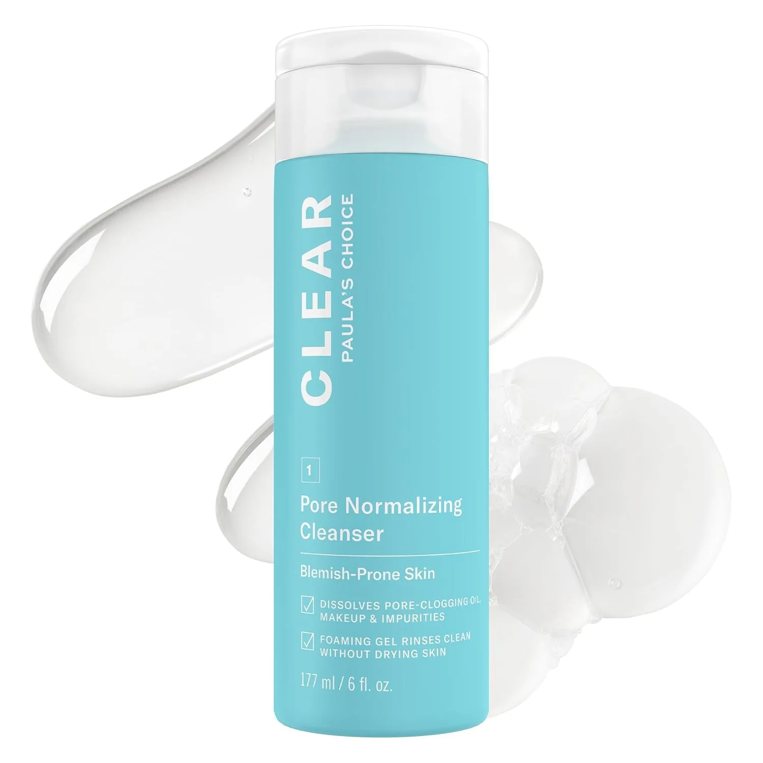 Гель для умывания Paula's Choice — CLEAR Pore Normalizing Facial Cleanser, ежедневное средство для умывания от акне