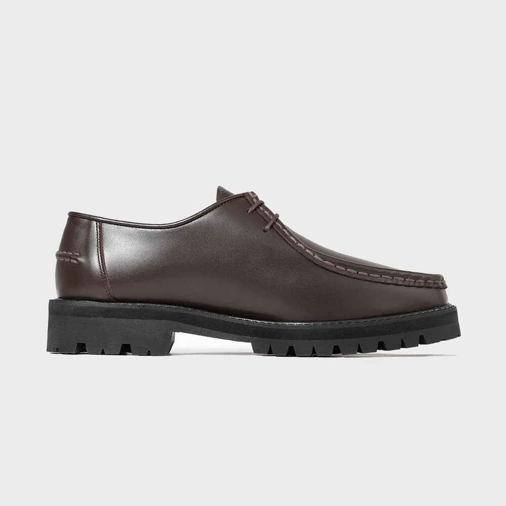 Мужские мокасины Firenze.A Italian Vibram Commando Sole 9008, коричневые FG — фото 3