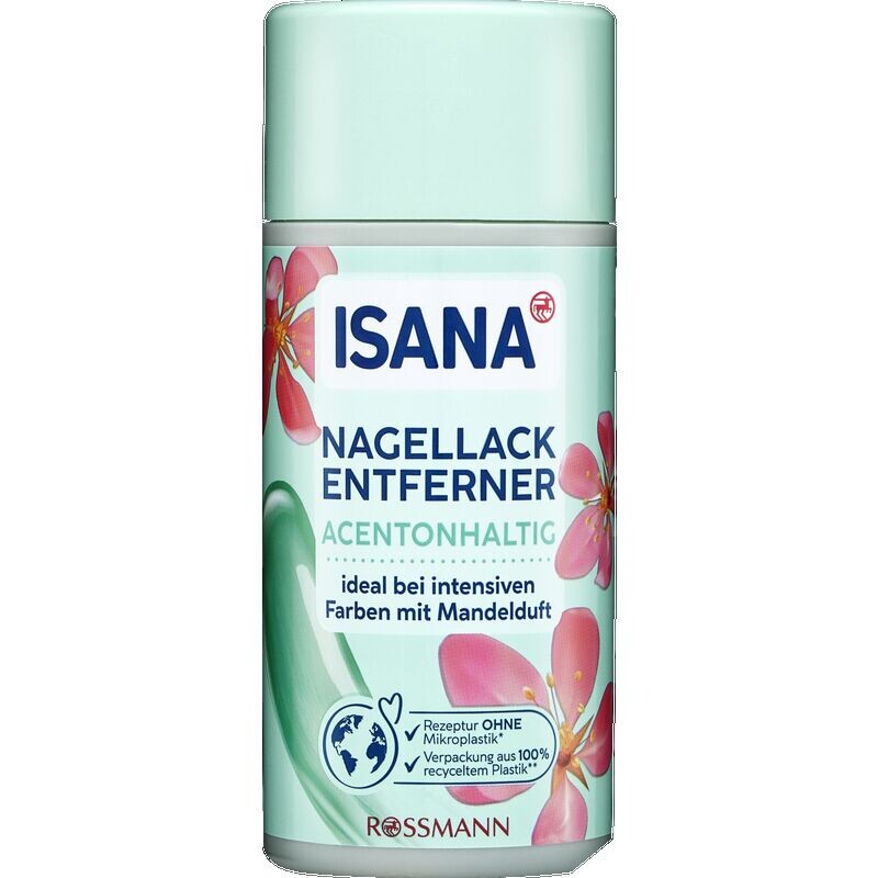 

Жидкость для снятия лака с ароматом миндаля ISANA, 125 ml