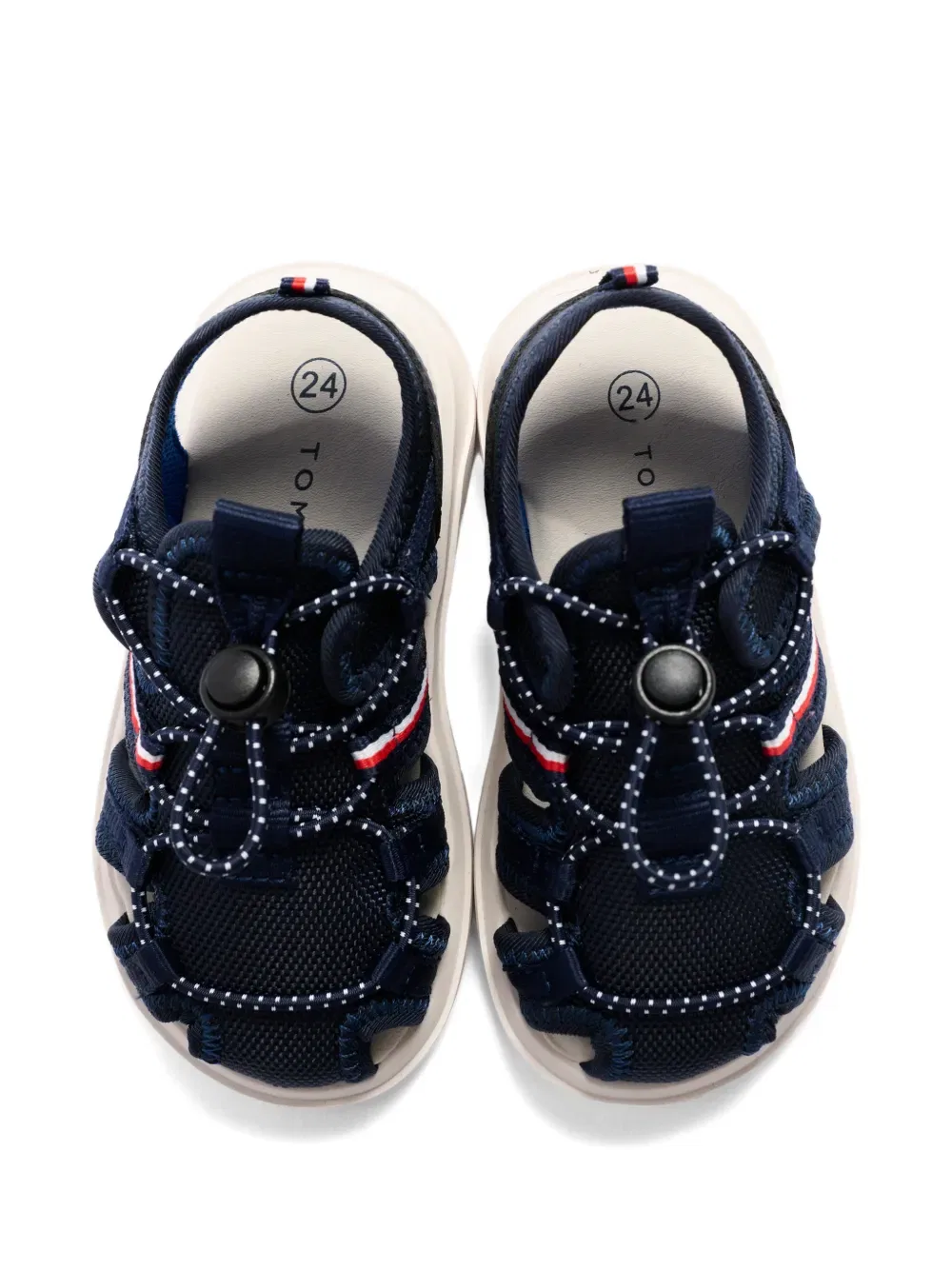 Сандалии в полоску из тесьмы Tommy Hilfiger Junior, синий — фото 4