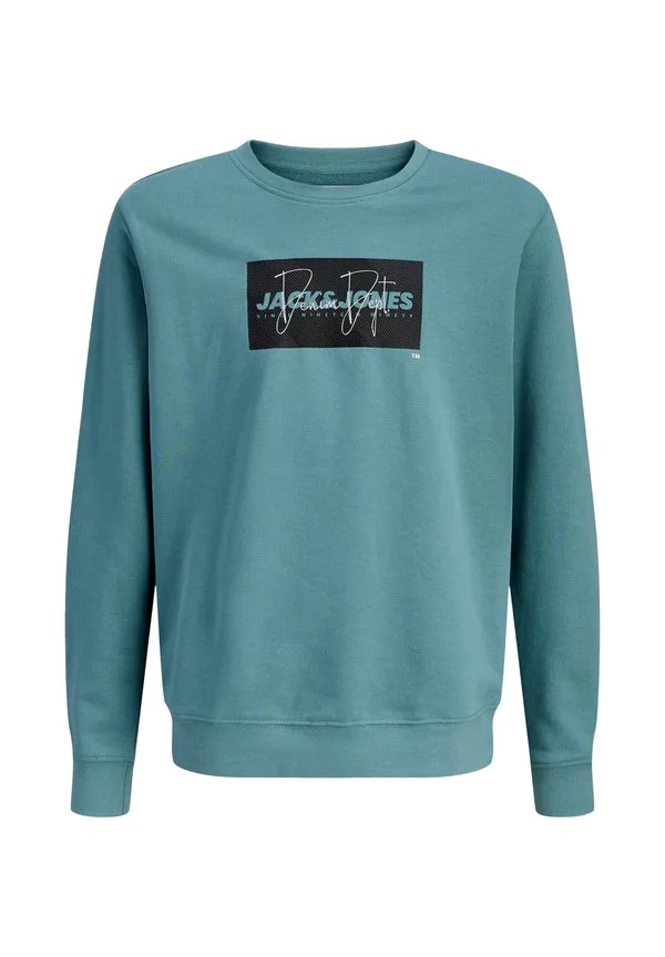 Толстовка с принтом cole Jack & Jones Junior, Mineral Blue