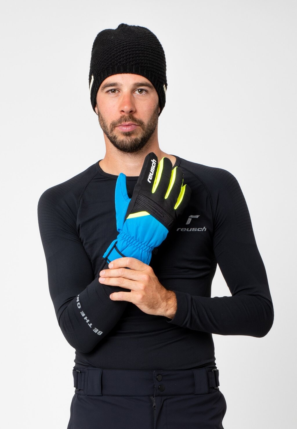 

Перчатки Reusch, цвет blue black