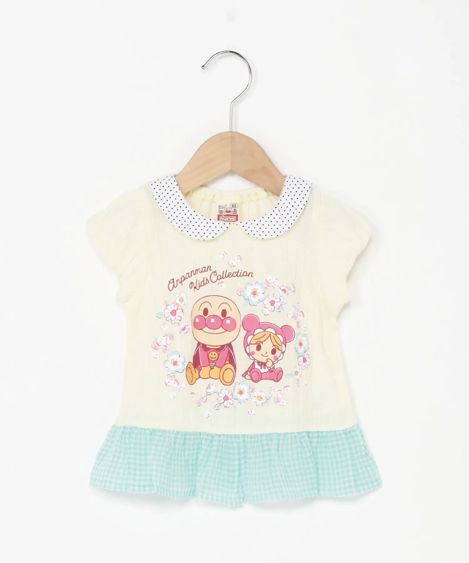 Детская коллекция Anpanman / (K) Детский топ Anpanman с воротником и оборками Anpanman Kids Collection, cream