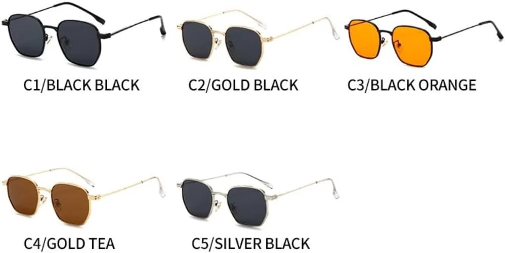 

Солнцезащитные очки для мужчин и женщин - защита UV400 - панк, круглая оправа, цветные линзы, для занятий спортом на открытом воздухе и вождения DSVIGF, Silvery Black