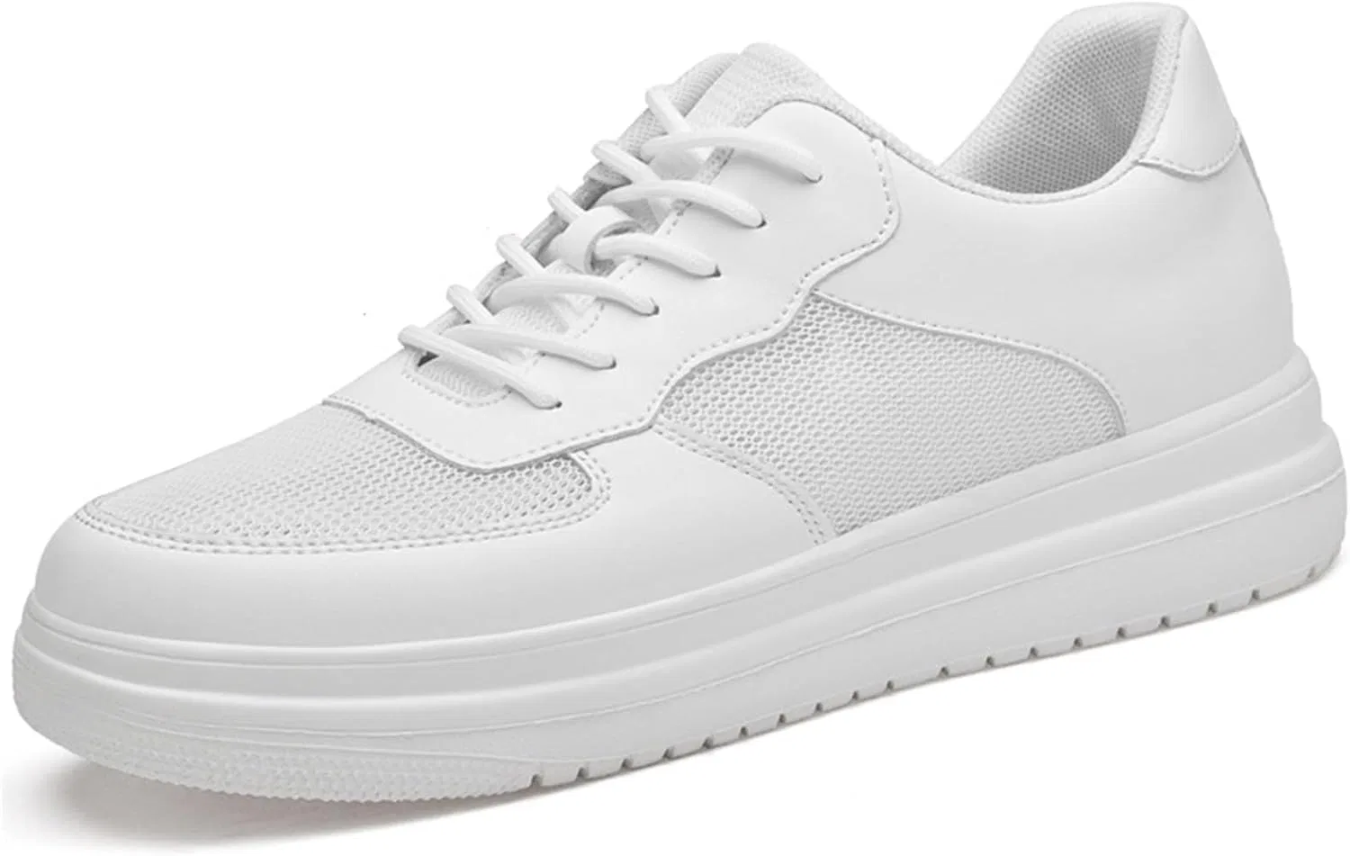 Кроссовки 2026 Schuhe Herren mit Erhöhungen fr Herren, 6/8/10 cm, Unisex, höhenverstellbar, lässige Erhöhungen, rutschfeste, atmungsaktive Turnschuhe Schnrschuhe (15) Generic, Weiß