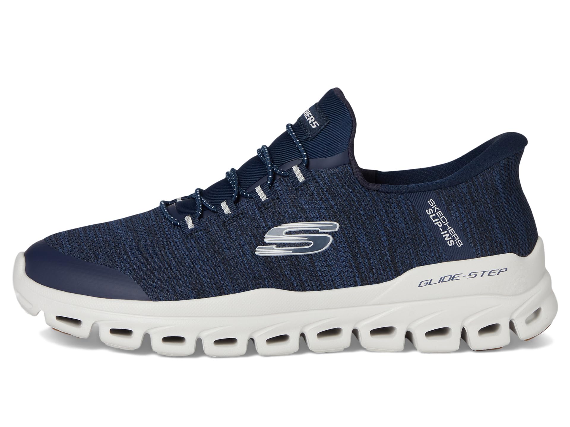 Кроссовки SKECHERS Glide-Step Zefyr Hands Free Slip-In, темно-синий — фото 4