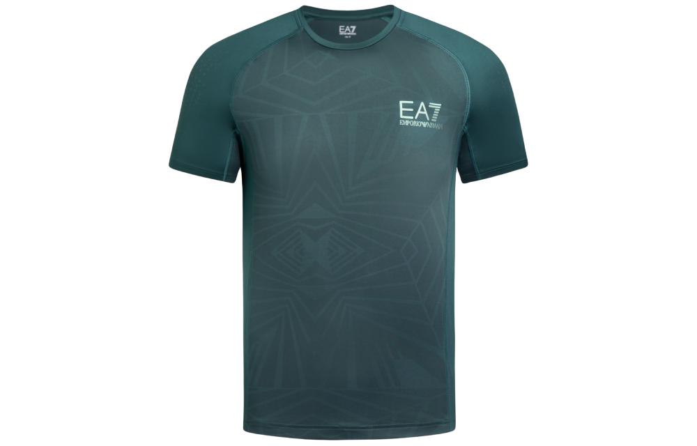 

Футболка мужская зеленая EMPORIO ARMANI