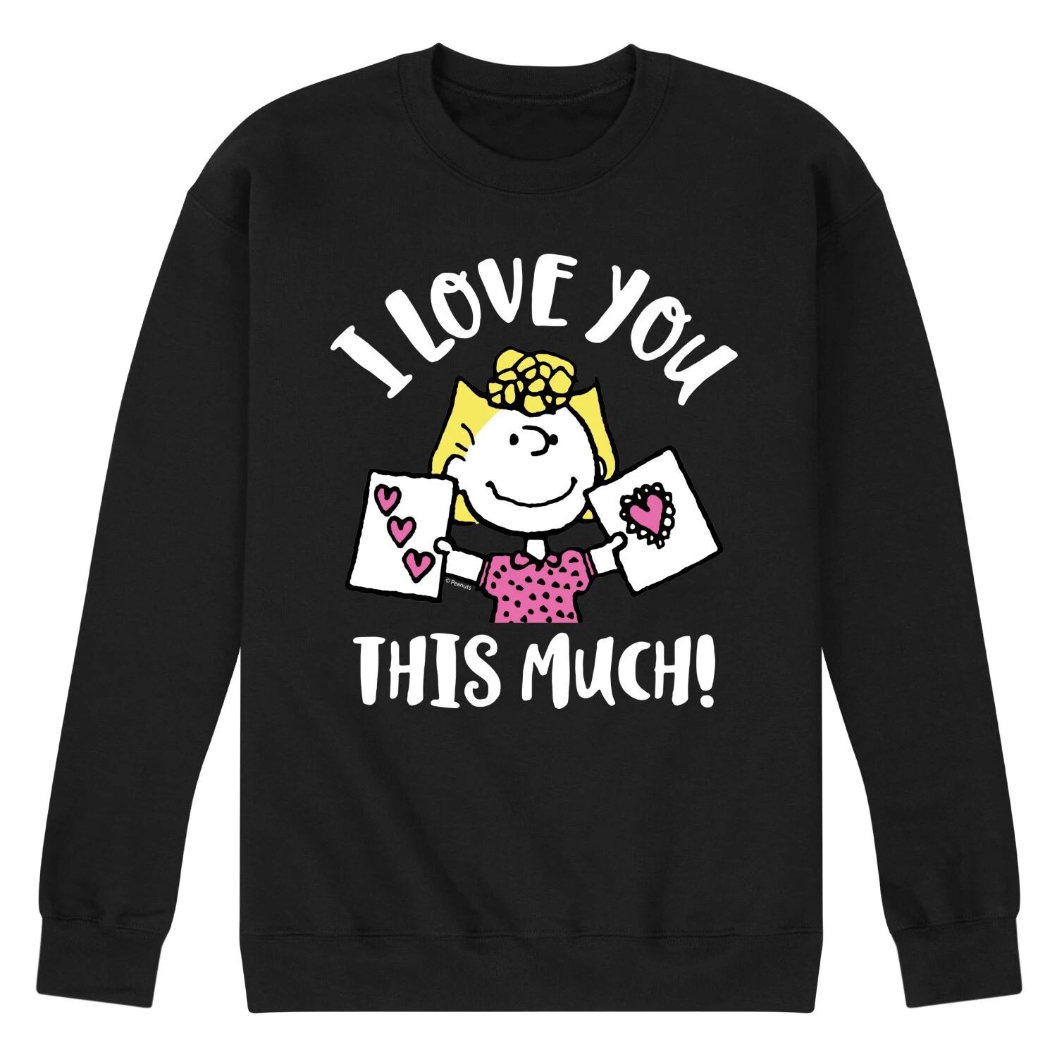 

Мужской свитшот Peanuts Love You This Much Licensed Character