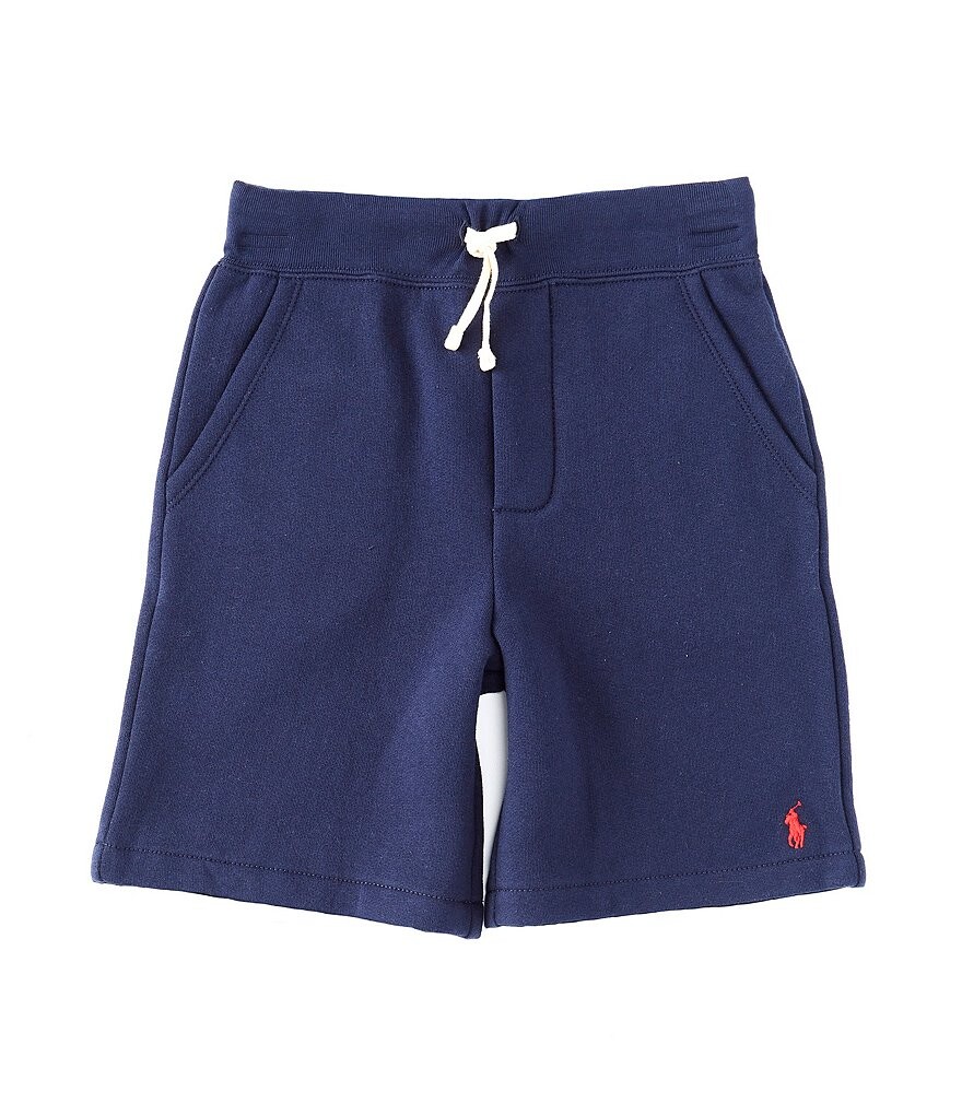 

Шорты без шнуровки Polo Ralph Lauren Big Boys 8–20 со средней посадкой и начесом из флиса, синий